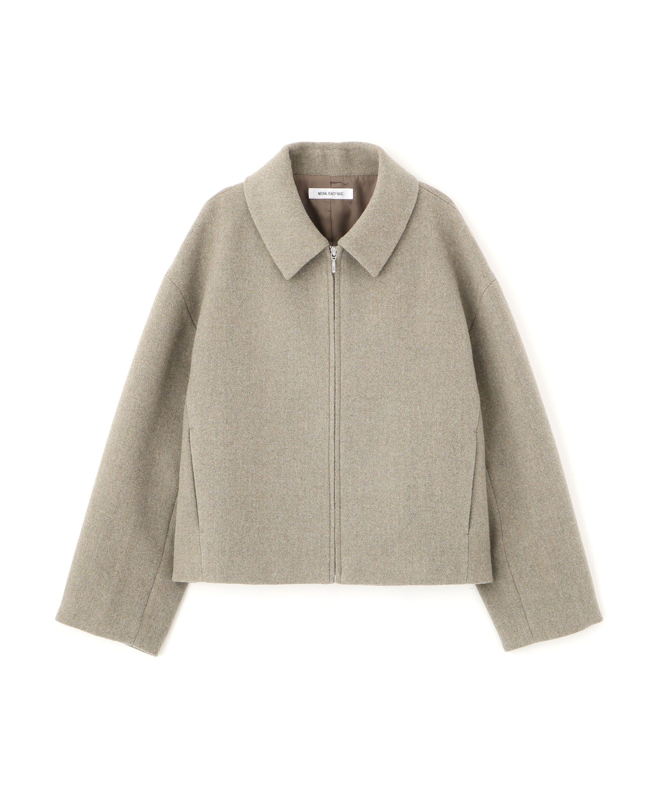 ステンカラージップブルゾン グレージュ（043）